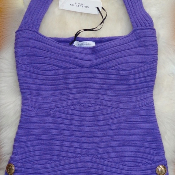 Versace Knit Halter Top - Picture 1 of 3